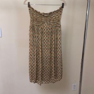 Diane von Furstenberg silk strapless dress